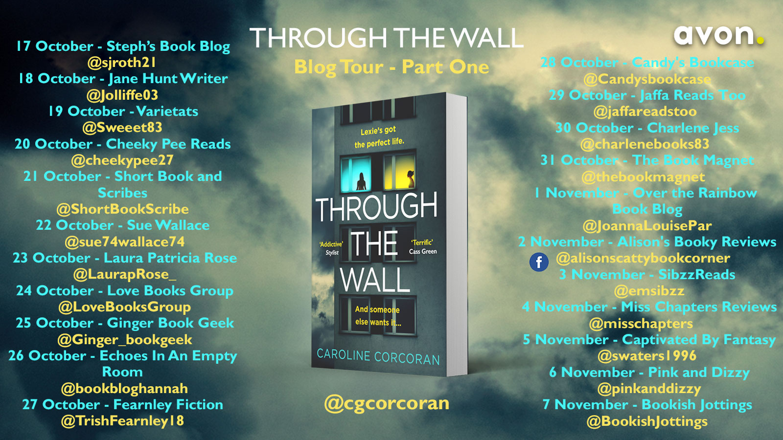 Through the Wall blog tour banner